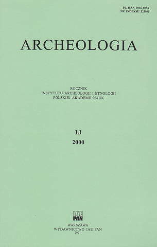 Archeologia LI, 2000, Warsaw 2001