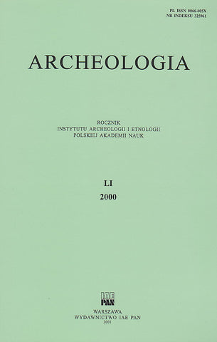 Archeologia LI, 2000 Archeologia LI, 2000, Warsaw 2001