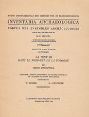Inventaria Archaeologica, Corpus des ensembles archeologiques, Pologne, fasc. XLVIII: PL 290-294 (10 feuilles), La tene III dans le nord-est de la Pologne
