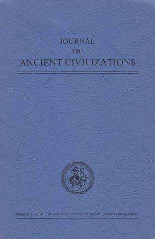 Journal of Ancient Civilizations, Volume 33/1 Journal of Ancient Civilizations, Volume 33/1, 2018, IHAC 2018