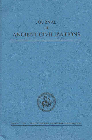 Journal of Ancient Civilizations, Volume 34/2 Journal of Ancient Civilizations, Volume 34/2, 2019, IHAC 2019