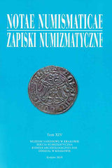  Notae Numismaticae vol. XIV, Muzeum Narodowe w Krakowie, Krakow 2019