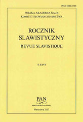 Revue Slavistique, vol. LXVI, Warsaw 2017