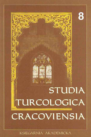 Studia Turcologica Cracoviensia 8 Studia Turcologica Cracoviensia 8, ed. by S. Stachowski, Krakow 2001