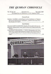 The Qumran Chronicle, Vol. 15, No. 3/4, The Enigma Press, Krakow 2007