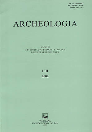 Archeologia LIII, 2002 Archeologia LIII, 2002