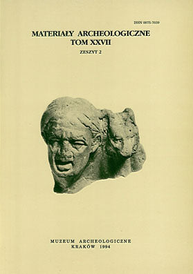 Materialy Archeologiczne, vol. XXVII/2 Materialy Archeologiczne, vol. XXVII/2, 1994