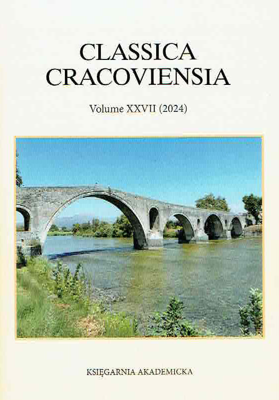 Classica Cracoviensia XXVII (2024), ed. by M. Bzinkowski, Krakow 2024
