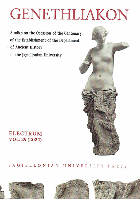 Genethliakon, Studies on the Occasion of the Centenary of the Establishment of the Department of Ancient History of the Jagiellonian University