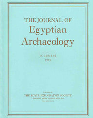  The Journal of Egyptian Archaeology, Volume 82, 1996, The Egypt Exploration Society, London 1996