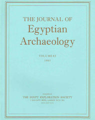 The Journal of Egyptian Archaeology, Volume 83, 1997, The Egypt Exploration Society, London 1997