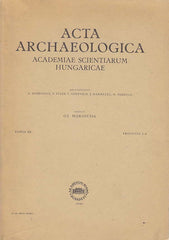 GY. Moravcsik, Acta Archaeologica Academiae Scientiarum Hungaricae, Tomus. XII, Fasc. 1-4, Akademia Kiado Budapest, 1960