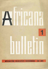    Africana bulletin 1, Warsaw University Press, Warsaw 1964 (1967)