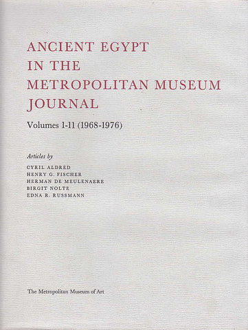 Ancient Egypt in the Metropolitan Museum Journal, Volumes 1-11 (1968-1976), The Metropolitan Museum of Art 1977 Ancient Egypt in the Metropolitan Museum Journal, Supplement: Volumes 12-13 (1977-1978), The Metropolitan Museum of Art 1978