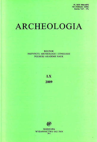 Archeologia LX, 2009