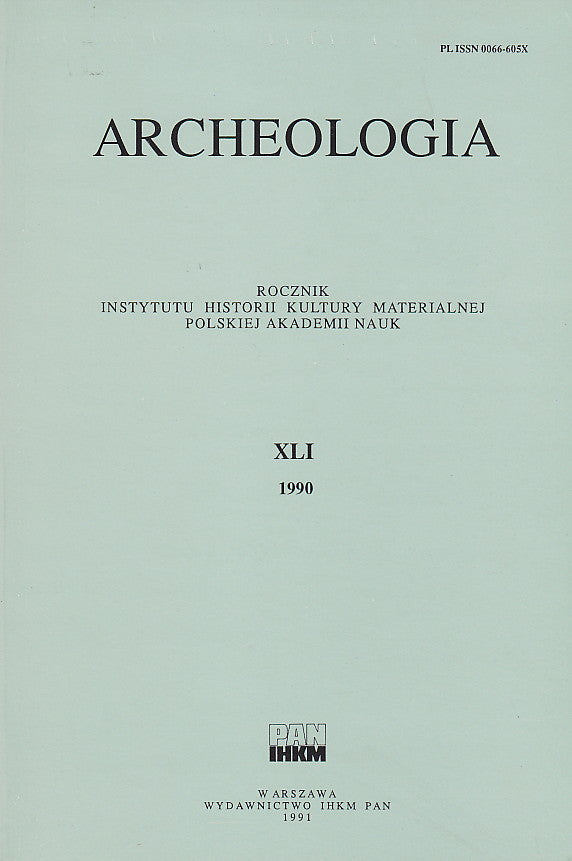 Archeologia XLI, 1990, Warsaw 1991