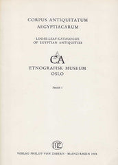 Corpus Antiquitatum Aegyptiacarum, Etnografisk Museum Oslo, Fascile I, Verlag P. von Zabern, Mainz/Rhein 1985