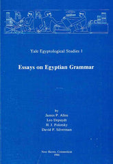 James P. Allen, Essays on Egyptian Grammar, Yale Egyptological Studies 1, New Haven, Connecticut 1986