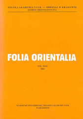 Folia Orientalia, vol. XLIX, 2012, Studia Andreae Zaborski Dedicata, Polish Academy of Sciences, Cracow 2012