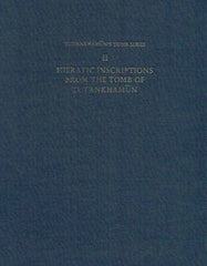 Jaroslav Cerny, Hieratic Inscriptions from the Tomb of Tutankhamun, Tutankhamun's Tomb Series, Oxford 1965