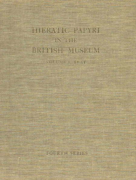 Hieratic Papyri in the British Museum, Fourth Series, Oracular Amuletic Decrees of the Late New Kingdom,  Vol. I, Text, ed. by I. E. S. Edwards, Published by the Trustees of the British Museum, London 1960