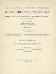 Inventaria Archaeologica, Corpus des ensembles archeologiques, Pologne, fasc. XXXVI: PL 255-230 (12 feuilles), Periode romaine - civilisation de Przeworsk