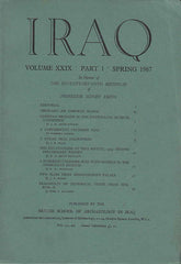 Iraq, vol. XXIX, part 1, Spring 1967, In Honour of the Seventy-Seventh Birthday of Professor Sidney Smith, British School of Archaeology in Iraq, 1966