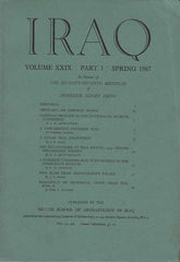 Iraq, vol. XXIX, part 1, Spring 1967, In Honour of the Seventy-Seventh Birthday of Professor Sidney Smith, British School of Archaeology in Iraq, 1966