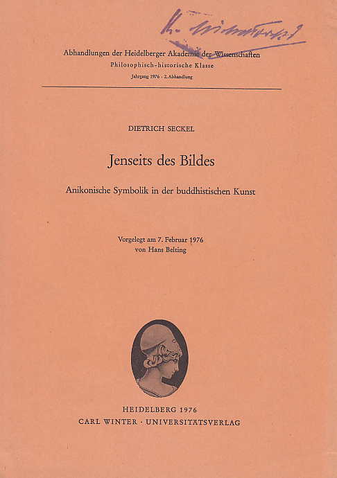 Dietrich Seckel, Jenseits des Bildes, Anikonische Symbolik in der buddhistischen Kunst, Abhandlungen der Heidelberger Akademie der Wissenschaften, Philosophisch-historische Klasse, Abhandlung 2/1976,  Heidelberg 1976