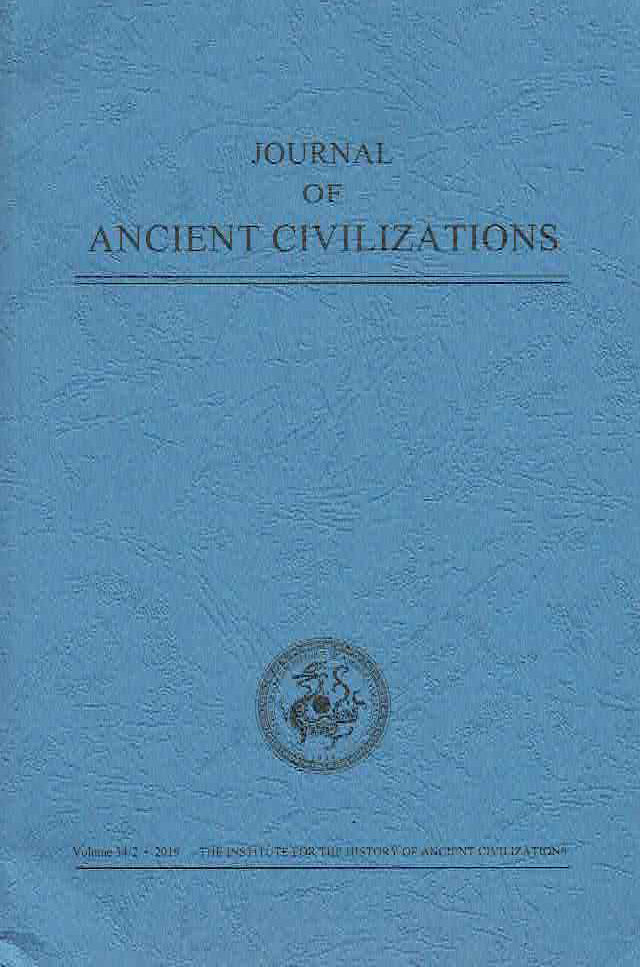 Journal of Ancient Civilizations, Volume 34/2, 2019, IHAC 2019