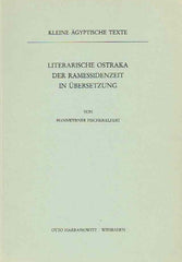  Hans-Werner Fischer-Elfert, Literarische Ostraka der Ramessidenzeit in Ubersetzung, Kleine agyptische Texte 9, Harrassowitz Verlag 1986