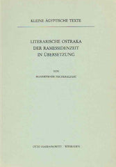  Hans-Werner Fischer-Elfert, Literarische Ostraka der Ramessidenzeit in Ubersetzung, Kleine agyptische Texte 9, Harrassowitz Verlag 1986