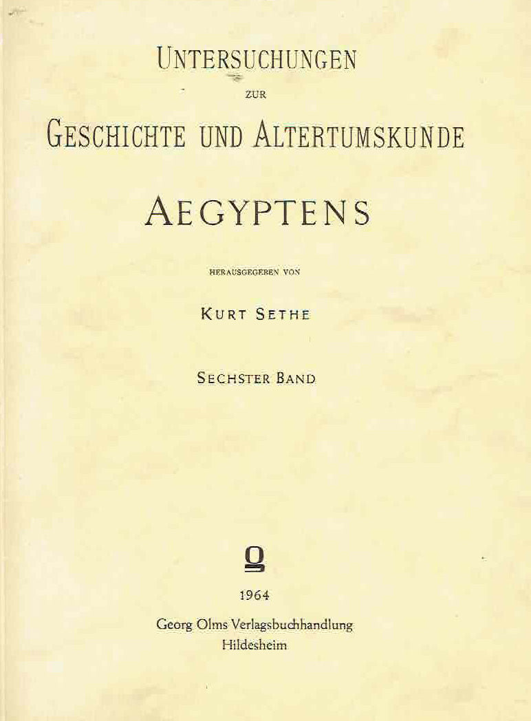 Kurt Sethe, Kommentar zu den Klagen des Bauern, Untersuchungen zur Geschichte und Altertumskunde Aegyptens, Band 6, Georg Olms Verlagsbuchhandlung, Hildesheim 1964
