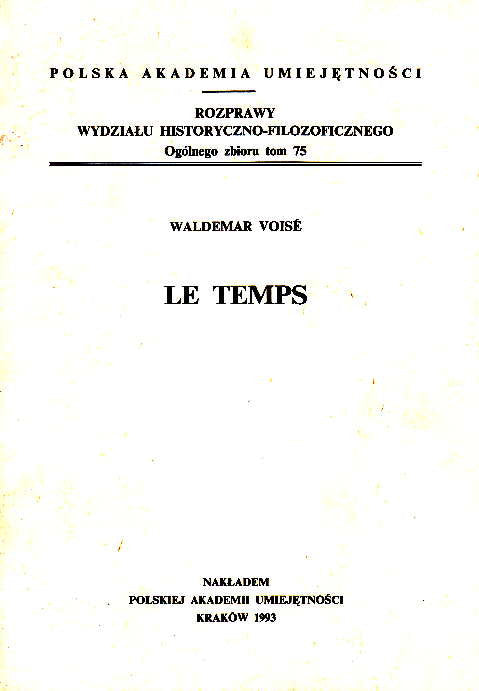 Waldemar Voise, Le Temps, PAU, Krakow 1993