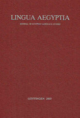 Antonio Loprieno (ed.), Lingua Aegyptia 11, Journal of Egyptian Language Studies, Gottingen 2003
