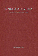 Antonio Loprieno (ed.), Lingua Aegyptia 3, Journal of Egyptian Language Studies, Gottingen 1993