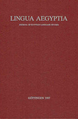  Antonio Loprieno (ed.), Lingua Aegyptia 5, Journal of Egyptian Language Studies, Gottingen 1997