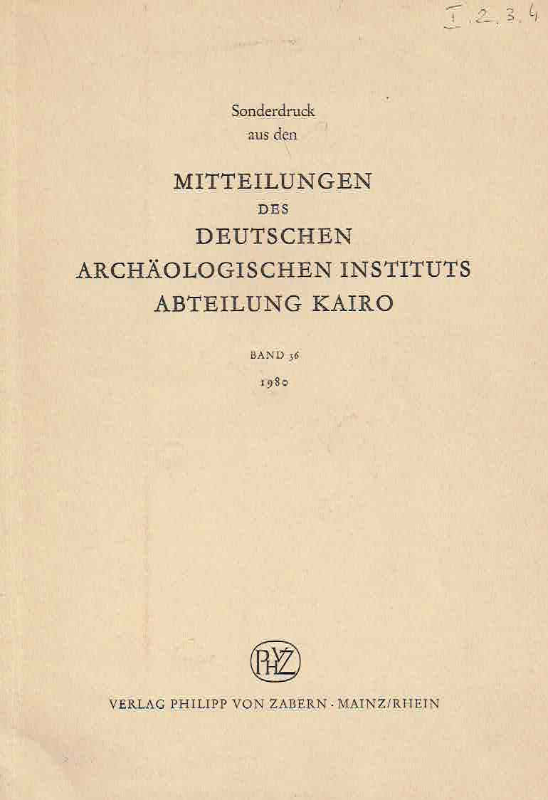 B. Ginter, W. Heflik, J.J. Kozlowski, J. Sliwa, Excavation in the Region of Qasr el-Sagha, 1979, Contributions to the Holocene Geology, the Predynastic and Dynastic Settlement in the Northern Fayum Desert, Sonderdruck aus den Mitteilungen des Deutschen Archaologischen Instituts Abteilung Kairo, Band 36, 1980, Verlag Philipp von Zabern, Mainz/Rhein