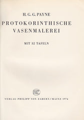 H.G.G. Payne, Protokorinthische Vasenmalerei, Forschungen zur Antiken Keramik, I. Reiche, Bilder Griechicher Vasen, Heft 7, Verlag Philipp von Zabern, Mainz 1974