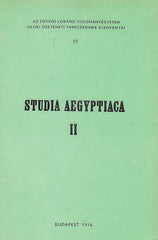 Studia Aegyptiaca II, Budapest 1976