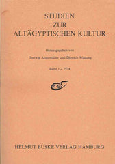 Hartwig Altenmuller, Dieter Wildung (ed.), Studien Zur Altagyptischen Kultur, Band 1-1974, Helmut Buske Verlag Hamburg 1974