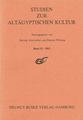  Hartwig Altenmuller, Dieter Wildung (ed.), Studien Zur Altagyptischen Kultur, Band 10-1983, Helmut Buske Verlag Hamburg 1983