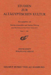 Hartwig Altenmuller, Dietrich Wildung (ed.), Festschrift Wolfgang Helck zu seinem 70. Geburtstag, Studien Zur Altagyptischen Kultur, Band 11- 1984, Helmut Buske Verlag Hamburg 1984