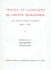 Textes et Langages de l'Egypte Pharaonique, Cent Cinquante Annees de Recherches 1988-1972, Hommage à J.F. Champollion, Bibliotheque d'etude t. LXIV/1-3, (complete set), Institut Francais d'Archeologie Orientale du Caire 1972