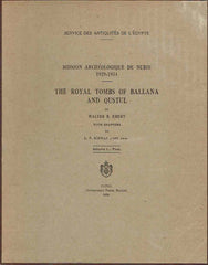 Walter B.Emery, L.P. Kirwan, Mission Archeologique de Nubie 1929-1934, The Royal Tombs of Ballana and Qustul vol. I text, vol. II plates, Government Press, Service des Antiquites de L'Egypte, Cairo 1938 text