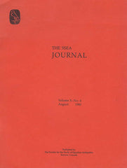 The SSEA Journal, Vol. X, no. 4, August 1980, The Society for the Study of Egyptian Antiquities, Toronto, Canada 1980