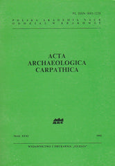 Acta Archaeologica Carpathica 31, 1992, L'Academie Polonaise des Sciences 1992