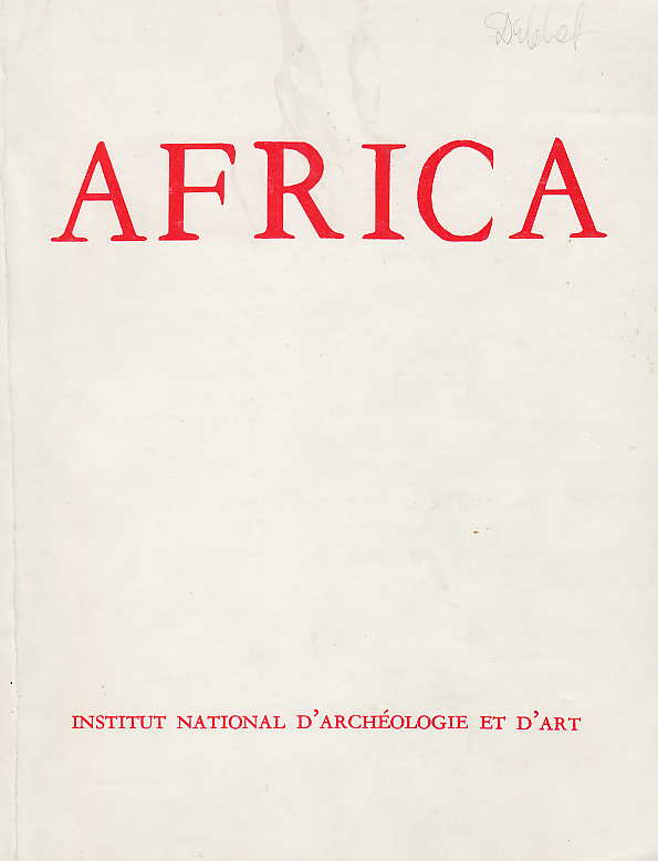   Africa, Fouilles, monuments et collections archeologiques en Tunisie, Tome IX, Institut National d'Archeologie et d'Art, Ministere des Affaires Culturelles, Tunis 1985