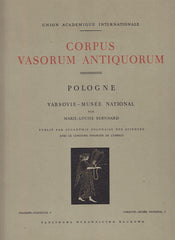 Corpus Vasorum Antiquorum, Pologne, Fasc. 6: Varsovie - Musee National 3 par Marie-Louise Bernhard, Varsovie 1964