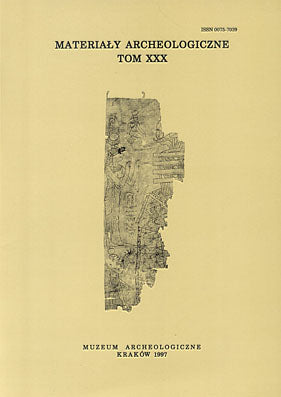 Materialy Archeologiczne, vol. 30, 1997
